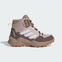 Buty Terrex Ax4r Mid Rain.Rdy Hiking. Białe buty trekkingowe adidas, z materiału, bez zapięcia. Za 369.00 zł.