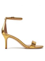 LAUREN RALPH LAUREN Sandały 802978207001 Złoty. Żółte sandały Lauren Ralph Lauren, bez wzorów, ze skóry, bez obcasa, na szpilce, bez zapięcia. Za 679.99 zł.