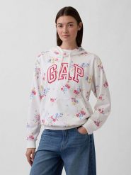 GAP Bluza w kolorze białym rozmiar: XL. Białe bluzy GAP, xl, bez wzorów, bez ramiączek, z kapturem. Za 124.11 zł.