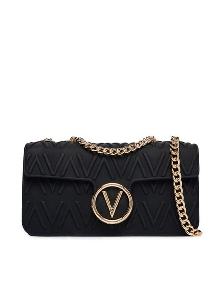 Valentino Torebka Alexia Summer VBSA0N09 Czarny. Czarne listonoszki Valentino, bez wzorów, ze skóry, bez dodatków. Za 338.99 zł.