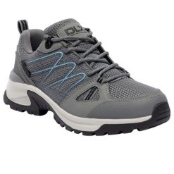 Buty Sportowe Damskie Zindzi II DLX. Szare buty treningowe Trespass, bez wzorów, z materiału, bez zapięcia, trekkingowe. Za 372.99 zł.