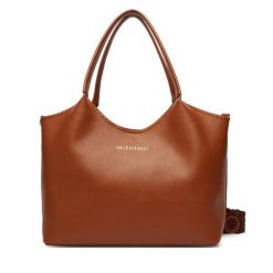 Torebka Valentino. Brązowe shopper bag Valentino, bez wzorów, bez dodatków. Za 759.99 zł.