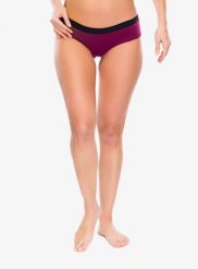 Techniczne figi Sensor Merino DF Panties. Czerwone figi Sensor, bez wzorów, z materiału, z podwyższonym stanem. Za 109.99 zł.