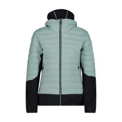 Damska kurtka puchowa CMP Unlimitech. Niebieskie kurtki CMP, xs, bez wzorów, z materiału, eleganckie, bez kaptura. Za 522.00 zł.