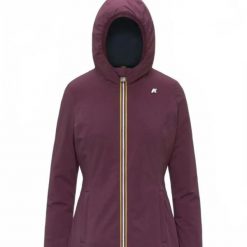 Kurtka K-WAY DENISE ST WARM DOUBLE Bordeaux. Czerwone kurtki K-Way, xl, bez wzorów, z syntetyku, bez kaptura. Za 1,173.63 zł.