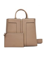 Elisabetta Franchi Torebka BS-07A-51E2-V500 Beżowy. Brązowe torebki klasyczne Elisabetta Franchi, bez wzorów, ze skóry, bez dodatków. Za 2,229.00 zł.