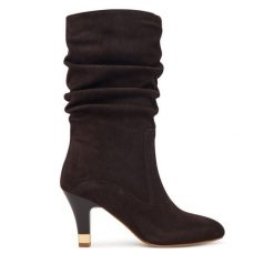 Botki Liu Jo. Brązowe botki Liu Jo, bez wzorów, bez obcasa, na słupku, bez zapięcia. Za 879.99 zł.
