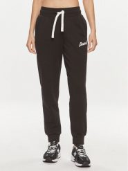 Puma Spodnie dresowe Ess+ Script 679350 Czarny Regular Fit. Czarne spodnie dresowe Puma, bez wzorów, z bawełny. Za 159.99 zł.
