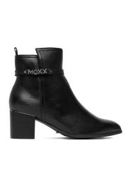 MEXX Botki CEO-MX/034C-WB Czarny. Czarne botki Mexx, bez wzorów, ze skóry, bez obcasa, na słupku, bez zapięcia. Za 259.99 zł.
