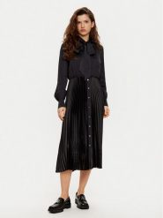 KARL LAGERFELD Sukienka koszulowa A1W13020 Czarny Regular Fit. Czarne sukienki KARL LAGERFELD, bez wzorów, z syntetyku, bez kołnierzyka, bez ramiączek, koszulowe. Za 759.99 zł.