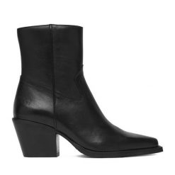 Botki G-Star. Czarne botki G-Star, bez wzorów, retro, bez obcasa, na słupku, bez zapięcia. Za 479.99 zł.