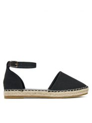 DeeZee Espadryle E8265-6 Czarny. Czarne espadryle DeeZee, bez wzorów, z materiału, bez obcasa. Za 119.99 zł.