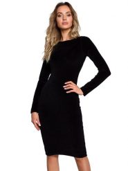 Made of emotion Sukienka w kolorze czarnym rozmiar: L. Czarne sukienki Made Of Emotion, l, bez wzorów, z bawełny, bez kołnierzyka, bez ramiączek, midi. Za 194.99 zł.