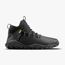 Damskie turystyczne buty barefoot MAGNA FOREST ESC WOMENS OBSIDIAN/LIME. Czarne buty trekkingowe VIVOBAREFOOT, z dzianiny, bez zapięcia. Za 629.00 zł.