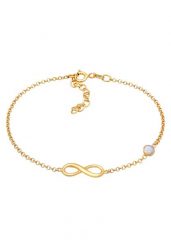 Elli Damski soliter Infinity Symbol z kamieniem księżycowym w srebrze 925 Sterling Silver Bransoletki 1 ct. Szare bransoletki Elli, z kamieniem księżycowym, srebrne. Za 243.99 zł.