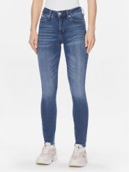 Calvin Klein Jeans Jeansy J20J222447 Niebieski Skinny Fit. Niebieskie jeansy Calvin Klein Jeans, bez wzorów, z bawełny. Za 269.99 zł.