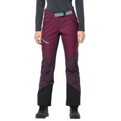 Damskie Spodnie Narciarskie Alpspitze. Fioletowe spodnie narciarskie Jack Wolfskin, bez wzorów, z materiału, narciarskie. Za 724.99 zł.