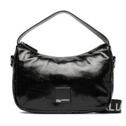 Torebka Karl Lagerfeld Jeans. Czarne torebki klasyczne Karl Lagerfeld Jeans, bez wzorów, z jeansu, klasyczne, bez dodatków. Za 639.99 zł.