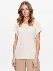 Outhorn T-Shirt TTSHF426 Écru Regular Fit. T-shirty Outhorn, s, bez wzorów, z bawełny, bez kołnierzyka, bez ramiączek. Za 59.99 zł.
