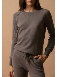 Perfect Cashmere Kaszmirowy sweter w kolorze szarym rozmiar: M. Szare swetry Perfect Cashmere, m, bez wzorów, z kaszmiru, bez ramiączek. Za 347.99 zł.