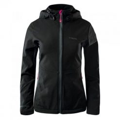 Kurtka damska Softshell Brugi 2NAX - czarna, Rozmiar XL. Czarne kurtki Brugi, s, bez wzorów, z dzianiny, bez kaptura. Za 109.99 zł.