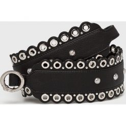 Liu Jo - Pasek. Czarne paski Liu Jo, w paski, z materiału. Za 339.90 zł.