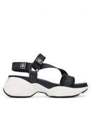 MICHAEL Michael Kors Sandały Bowie 43S6BWFA1B Czarny. Czarne sandały MICHAEL Michael Kors, bez wzorów, ze skóry, bez obcasa, na płaskiej podeszwie, bez zapięcia. Za 739.99 zł.