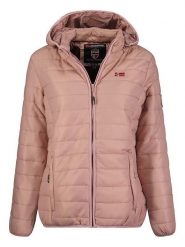 Geographical Norway Kurtka pikowana "Atika" w kolorze jasnoróżowym rozmiar: XXL. Różowe kurtki Geographical Norway, xxl, z aplikacjami, bez kaptura. Za 143.22 zł.