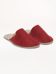 Kitz-pichler Filcowe kapcie "Magicfelt Magic Travel" w kolorze czerwono-szarym rozmiar: 46/47. Czerwone kapcie kitz-pichler, bez wzorów, z materiału. Za 121.99 zł.