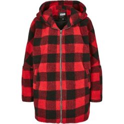 Parka damska Urban Classic hooded check. Czarne płaszcze Urban Classics, na zimę, bez wzorów, bez kaptura. W wyprzedaży za 377.50 zł.