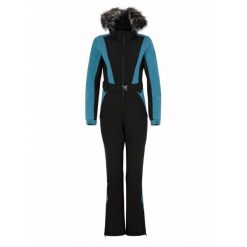 Damski kombinezon narciarski softshell Protest PRTVITOSHA. Czarne kombinezony Protest, na zimę, l, bez wzorów, z materiału, eleganckie, bez kołnierzyka, bez ramiączek, długie. Za 1,506.65 zł.