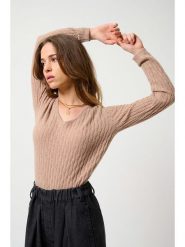 AUTHENTIC CASHMERE Kaszmirowy sweter "Grasmoor" w kolorze beżowym rozmiar: XXL. Brązowe swetry AUTHENTIC CASHMERE, xxl, bez wzorów, z kaszmiru, bez ramiączek. Za 313.32 zł.