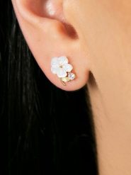 Lodie Silver Srebrne kolczyki-wkrętki z cyrkoniami rozmiar: onesize. Szare kolczyki Lodie Silver, z cyrkonią, srebrne. Za 110.95 zł.