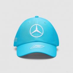 Czapka z daszkiem Mercedes-AMG Petronas F1 Team niebieska. Niebieskie czapki z daszkiem OEM, bez wzorów, z poliesteru, eleganckie. Za 81.43 zł.