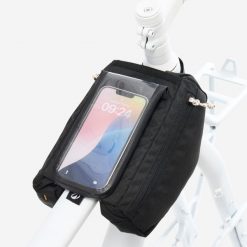 Torba rowerowa Riverside ACTV 100 na smartfon na ramę 2 x 1 l. Czarne torebki klasyczne RIVERSIDE, bez wzorów, sportowe, bez dodatków. Za 89.99 zł.