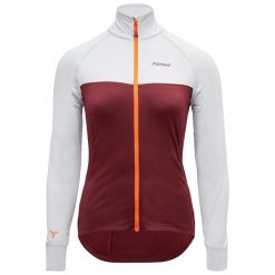 Bluza do narciarstwa biegowego rozpinana damska Silvini Matesia. Czerwone bluzy Silvini, s, bez wzorów, bez ramiączek, bez kaptura. W wyprzedaży za 333.00 zł.