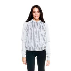 Bluza z kaptur na co dzień na siłownię. Szare bluzy LEONE 1947 APPAREL, bez wzorów, z lycry, sportowe, bez ramiączek, bez kaptura. W wyprzedaży za 191.56 zł.