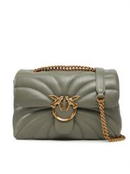 PINKO Torebka Love Puff Classic Cl AI 24-25 PLTT 100038 A1EX Zielony. Zielone kopertówki Pinko, bez wzorów, ze skóry, wizytowe, bez dodatków. Za 1,469.00 zł.