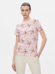 Marella T-Shirt Corone 2413971021200 Różowy Regular Fit. Czerwone t-shirty Marella, l, bez wzorów, z bawełny, bez kołnierzyka, bez ramiączek. Za 249.99 zł.