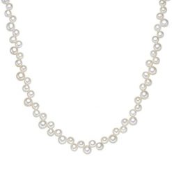 Valero Pearls Naszyjnik z pereł srebro wysokiej próby Perła hodowlana słodkowodna srebrny Naszyjniki 1 ct Damski. Szare naszyjniki Valero Pearls, z jedwabiu, z perłą, srebrne. Za 329.99 zł.
