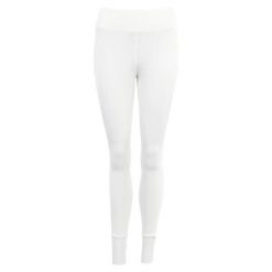 Damskie legginsy jeździeckie z pełną przyczepnością BR Equitation Mandy. Białe legginsy BR, bez wzorów, z elastanu. Za 383.00 zł.