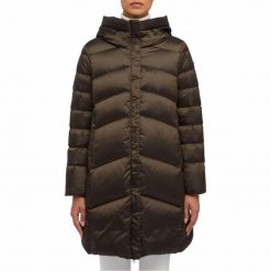 Kurtka GEOX W ADRYA Brązowy. Brązowe kurtki Geox, bez wzorów, z tkaniny, bez kaptura. Za 723.99 zł.