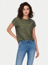 ONLY Bluzka Smilla 15231005 Zielony Regular Fit. Zielone bluzki ONLY, l, bez wzorów, z syntetyku, bez kołnierzyka, bez ramiączek. Za 59.99 zł.