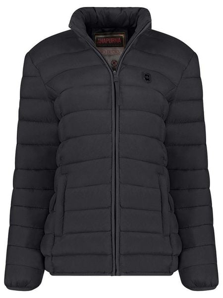ANAPURNA Kurtka pikowana "Akitalana" w kolorze czarnym rozmiar: M. Czarne kurtki ANAPURNA, m, z aplikacjami, bez kaptura. Za 152.45 zł.
