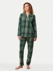 Triumph Piżama Boyfriend PW X Checks 10216554 Zielony Relaxed Fit. Zielone piżamy Triumph, bez wzorów, z bawełny, bez kołnierzyka, bez ramiączek. Za 319.99 zł.