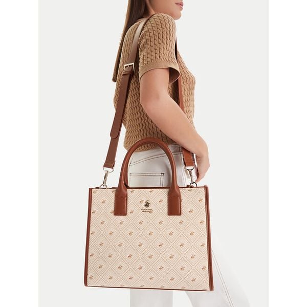 Torebka Beverly Hills Polo Club. Białe torebki klasyczne Beverly Hills Polo Club, bez wzorów, klasyczne, bez dodatków. Za 170.99 zł.