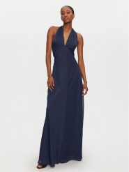 STAUD Sukienka wieczorowa Dawn R24P2118CH Granatowy Slim Fit. Niebieskie sukienki STAUD, l, bez wzorów, z syntetyku, wizytowe, bez kołnierzyka, bez ramiączek. Za 1,389.00 zł.