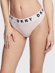 DKNY Stringi DK4529 Różowy. Czerwone stringi DKNY, bez wzorów, z bawełny. Za 69.99 zł.