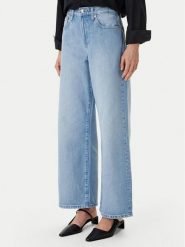 Calvin Klein Jeans Jeansy LV047F662G Niebieski Wide Leg. Niebieskie jeansy Calvin Klein Jeans, bez wzorów, z bawełny. Za 409.99 zł.