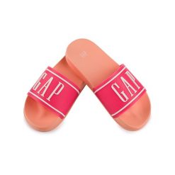 Damskie klapki sportowe miejskie na basen plażę różowe GAP AUSTIN. Czerwone klapki GAP, bez wzorów, sportowe, bez obcasa, bez zapięcia. Za 79.00 zł.
